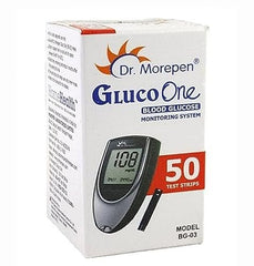 Beato Dr. Morepen Glucoone BG 03 Glucometer With 50 Strips, 100 Lancets With 100 Swabs, Multicolor