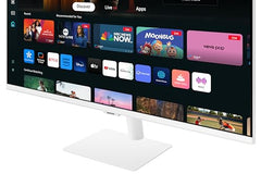 Samsung 32" (80 cm) 4K M7 Vision AI Smart Monitor|UHD 3840 x 2160|Smart TV Experience with AI|Type-C|Apple AirPlay|Gaming Bar|Remote|Speakers|Wi-Fi|Bluetooth|AI Picture & Sound|LS32FM701UWXXL|White