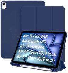 Robustrion Case Cover for iPad Air 11 inch Cover M4 / M3 / M2 / iPad Air 5th Generation Cover/iPad Air 4th Generation with [Pencil Holder] for iPad Air 11 inch M4 M3 M2 /Air 4 5 10.9" - Black