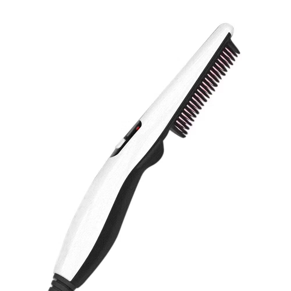 SYGA Electric Men's Hair Styler Beard Mustache Comb Iron Beard Straightener Comb Portable Hair Straightening Brush Travel Portable Styling Comb Beard Iron Multifunctional Straightening Brush
