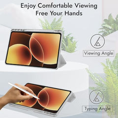 Robustrion Cover for Xiaomi Mi Pad 8/8 Pro/Xiaomi Pad 7/7 Pro 11.2 inch Cover Case with [Pencil Holder], Trifold Flip Case Cover for Xiaomi Pad 7/8 Cover [Auto Sleep Wake] - Black