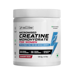 Wellcore Creatine Monohydrate For Women (33 Servings, Cranberry Crush)
