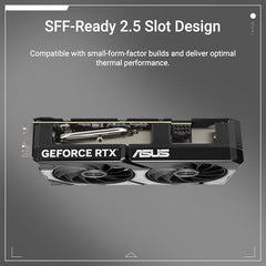 ASUS Dual NVIDIA GeForce RTX 5060 Ti 8GB GDDR7 OC Edition - Graphics Card (PCIe 5.0, DLSS 4, HDMI 2.1b, DisplayPort 2.1b, 2.5-Slot, Axial Fans, 0dB Technology, Dual BIOS)