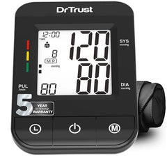 Dr Trust (USA) Fully Automatic Comfort Digital Blood Pressure BP Monitor Machine with Mdi Technology (Black)