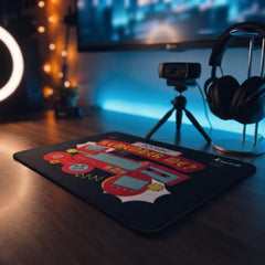 Laptell Gaming Mouse Pad with Smooth Fabric Surface & Non-Slip Rubber Base | Waterproof Washable Mat for Laptop, Desktop & Gaming Mouse | High-Speed Tracking, Portable Design – Retro 90s