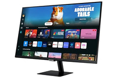 Samsung 27" M5 Smart Monitor with Smart TV Experience (Smartchoice) |FHD 1920 x 1080| Screen Mirroring | IPS Pane l TV Plus| Speakers | Adaptive Sound | Wi-Fi | HDMI |Bluetooth| LS27FM500EWXXL | Black