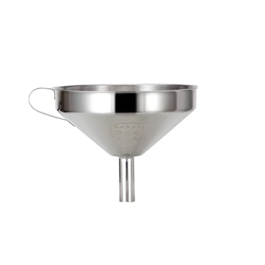 SYGA Liquid Funnel Stainless Steel 15cm Kitchen Funnel with Removal Strainer Food Filter Strainer for Transferring Liquids, Fluid, Small Dry Ingredients Oil, Making Jam- Silver