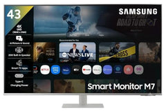 Samsung 32" (80 cm) 4K M7 Vision AI Smart Monitor|UHD 3840 x 2160|Smart TV Experience with AI|Type-C|Apple AirPlay|Gaming Bar|Remote|Speakers|Wi-Fi|Bluetooth|AI Picture & Sound|LS32FM701UWXXL|White
