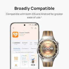 Huawei Watch GT 6 Pro Smart Watch, 46mm, Upto 21 Days Battery Life, Smart Watches with 100+ Sports Mode, Cycling, iOS & Android Compatible, Health Monitoring (Black)