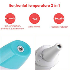 SYGA 8 in 1 Multi Functional Digital Infrared Forehead Temporal Artery Thermometer with Color Coded Fever Guidance