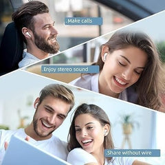 NKETUO Wireless Bluetooth Earbuds, ENC Noise Reduction, HD Stereo Sound, Gaming Earphones, Type-C Fast Charging, Smart Touch Control