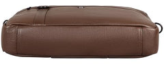 WildHorn Premium Leather Laptop Bag for Men | Handcrafted | Adjustable Shoulder Strap, Fits 15.6-Inch Laptop | Ideal for Office, Travel, Daily Use - 1 Year Warranty (WALNUT)