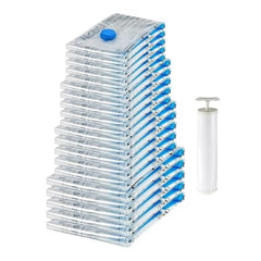 amazon basics Vacuum Compression Storage Bags with Hand Pump - Medium, 5-Pack