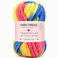 yarn thread company Wool, Plush & Cuddly, Chenille Yarn Supersoft Hand Knitting Wool Ball, (1 Ball/100 Gram Each) Ball Suitable for Craft, Babywear, Baby Blankets, (Parrot Green)