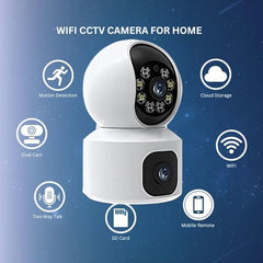 Maizic Smarthome Mini Fox 5MP UHD Wi-Fi Indoor CCTV Camera for Home with Color Night Vision, Motion Tracking, Two Way Talk and Multi Users View