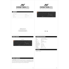 Ant Master 05 Wired USB Keyboard - Full-Size 104 Keys with Numeric Pad | Membrane Silent Typing, 1.3m Cable, Plug & Play | Ergonomic Office & Home Keyboard for PC, Laptop, Mac & Linux – Black
