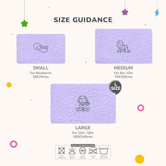 R for Rabbit Waterproof Quick Dry Sheet for Baby | Anti-Piling Fleece Breatheable Fabric Extra Absorbent Instant Dry Baby Bed/Cot Protector Mat (Size-S,Green-Grey,Pack of 2 Combo)