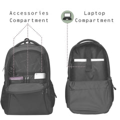 Cosmus Darwin 29 litres Office Backpack - Sleek Everyday use Backpack - Black