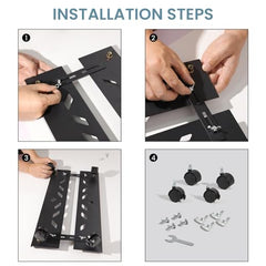 ZORBES Mobile CPU Stand Under Desk, Adjustable PC Holder with Wheels