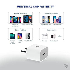 DR VAKU® BP Monitor Fully Automatic Blood Pressure Machine to Check Digital Accurate Level for Home Monitoring Device with Talking Function,Large Display + Cuff Kit Best Accurate Apparatus Measurement with 20w PD QC Adapter- White