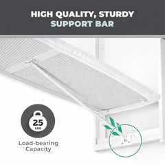 JAIMINI Home Foldable Wall Mounted Ironing Board | Space Saving Iron Table | Heavy Duty Frame, Smooth Ironing Surface, Easy Release Lever, Removable Cover | DIY Assembly