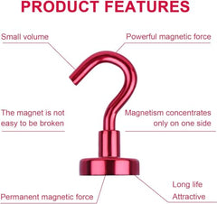 DIYMAG Magnetic Hooks 15pcs 30lbs Cruise Essentials 2026 Magnet Hook | Neodymium Heavy Duty Strong Magnets Hanging Ship Cabins Refrigerator Fridge Classroom Beach Vacation Kitchen Grills Home Tool