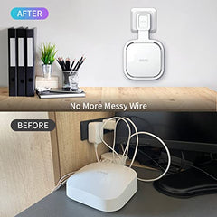 Wall Mount Holder for eero Pro 6e/Pro 6 Mesh Wi-Fi System,Outlet Wall Mount Stand Bracket for eero Pro 6e tri-Band Mesh,Wall Bracket for eero Pro 6 Extender Router Wire Organizer (1)