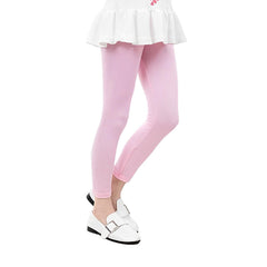 SYGA Girls Leggings, Soft & Stretchable Cotton Infant Toddler Leggings, Suitable for All Seasons, Size 11-12 Years(Pink)