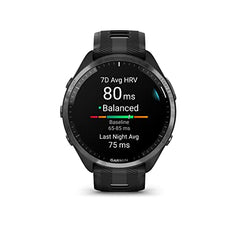 Garmin Forerunner® 965, Running Smartwatch, 47mm, Black/Powder Gray | Battery life: up to 23 days of battery life, Maps, Advanced Training Metrics & Recovery Insights, Daily Suggested Workouts