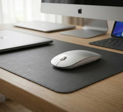 Offbeat - Atom Dual Bluetooth 5.1+5.1 & 2.4Ghz Wireless, Type-C Rechargeable 100 Hours Battery Silent Click Mouse, Triple Device connectivity Windows, Mac, iOS, Android (Silver)