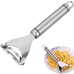 MOMISY Stainless Steel Corn Peeler, Stripper, Remover, Cutter, Vegetable and Fruit Peeler, Corn Threshing Peeler (SS 304, 18.8 cm)