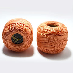 Dhruv Crafts Crochet Cotton Thread Yarn for Cross Stitch, Knitting, Embroidery & Craft Projects, Mercer Crochet Thread Ball, Shade B25 Red, 20 Gram, 0.5 MM Thickness, Sewing & DIY Supplies