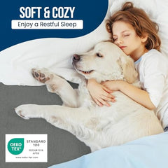 9villa 100% Waterproof Premium Cotton Feel Mattress Protector | Ultra Soft Breathable & Hypoallergenic Fitted Bed Protector Terry Cover (Grey, Single Bed 72 x 36,6 x 3 Feet)