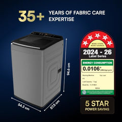 IFB 8 Kg 5 Star with Deep Clean® Technology, AI Powered, Fully Automatic Top Load Washing Machine (TL801MG1, ActivMix, Aqua Energie, Med Grey)