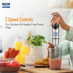KENT 16044 Hand Blender Stainless Steel 400 W | Variable Speed Control | Easy to Clean and Store | Low Noise Operation