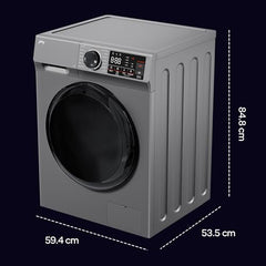 Godrej 9 Kg 5 Star with 5 Years Comprehensive Warranty, Steam Wash, Digi Inverter Motor, 1400 RPM Spin Motor, Fully Automatic Front Load Washing Machine (WFEON ZUS 9014 5.0 IDCRM GLWH, Glacial White)