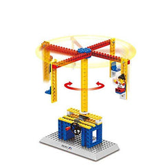 SYGA 94 Pcs 3 in 1 Structures Plastic Building Blocks Merry go Round Chair, Seesaw,Barrier gate (1301)