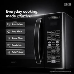 IFB 30L Convection Microwave Oven with 360 Degree Motorized Rotisserie 101 Auto Cook Menus (30BRC2, Black, Auto Defrost, Grill Mode, Combi-Cook Modes, 10 Power Levels)