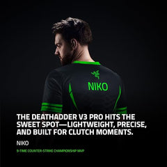 Razer Deathadder Essential - True 6400 DPI Optical Sensor, Wired Ergonomic Form Factor, High Durability, 5 Hyper Response Buttons, 10 Million Clicks RZ01-03850100-R3M1 - Black