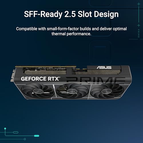 ASUS Dual GeForce RTX 5070 12GB GDDR7 OC Edition Gaming Graphics Card (NVIDIA Blackwell Architecture and DLSS 4, 2.5 Slot Design, SSF, PCIe 5.0, 3X DisplayPort 2.1b, 1x HDMI 2.1b, PRIME-RTX5070-O12G)