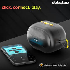Dubstep Pop 600 Wireless Speaker, 15 Hrs Playtime, 52mm Driver, TWS Pairing, 6W Output Bluetooth Speakers (Grey)