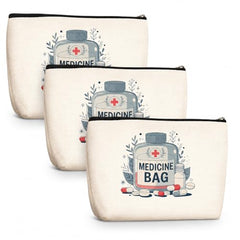 DRUDRAYA Canvas Charger Pouch | Printed Storage Zipper Bag (Pack of 1)