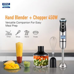 KENT 16044 Hand Blender Stainless Steel 400 W | Variable Speed Control | Easy to Clean and Store | Low Noise Operation