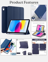 Amazon Basics Case for iPad Pro 11" 4/3/2/1 (2022/2021/2020/2018), Blue