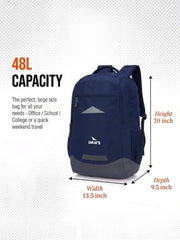 Lunar's Bingo - 48 L Laptop Bags | Laptop backpack for men | Laptop bag 15.6 inch | School bags | College bag for boys | Office backpack for men | Travel backpack with 1 Year Warranty