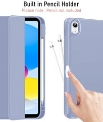 Robustrion Cover for iPad 11th Generation (A16) / 10th Gen Cover Case with [Right Side Pencil Holder] [Auto Sleep Wake] [Soft Back] (2022/2025), Case for iPad 11th 11"/ 10th 10.9" - Yellow