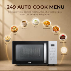 Haier 22L Convection Microwave Oven with KIDS Special Recipes (HIL2201CSSH,Silver)