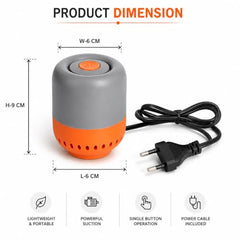 Smart Saver Vacuum Pump for Packing, Electric Pump for Vaccum Storage Bags, Portable Plastic Vacuum Bag Pump for Compression Comforter, Clothing (Storage Bag Not Included)