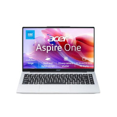 Acer Aspire (2026) Intel Celeron Dual Core N4500 - (12 GB/256 GB SSD/Intel UHD Graphics/Windows 11 Home) Thin and Light Laptop/14.0" HD Display/Pure Silver/1.3 Kg/MS Office 2024