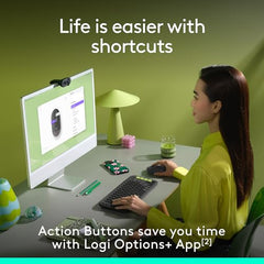 Logitech POP Mouse, Compact and Portable Wireless Bluetooth - Graphite | Compact, Portable, programmable Buttons, Quiet clicks, Easy-Switch for up to 3 Devices, Laptop, Tablet, PC - Rose
